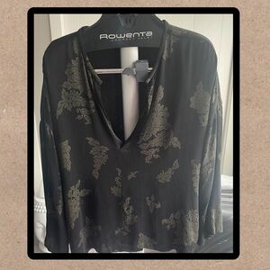 Zara silky floral blouse. Size XL.